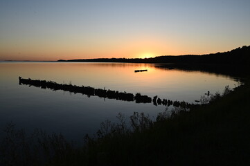 Abend am Stettiner Haff bei Kamminke