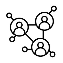 Networking Icon line icon