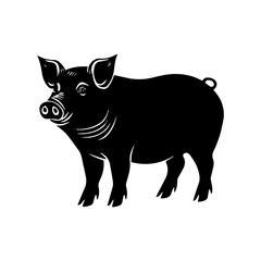 Fototapeta premium illustration of a pig