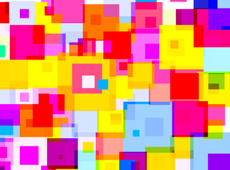 colorful background with squares