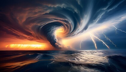 Meteorologists monitor the hurricane's path closely.  