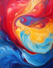 Obraz premium abstract colorful background with waves