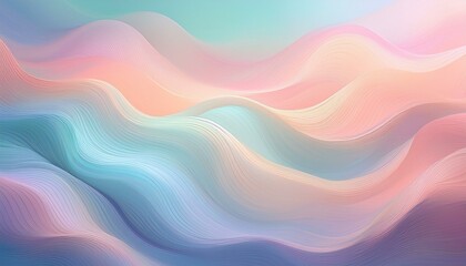 Fototapeta premium abstract pastel colorful background with waves