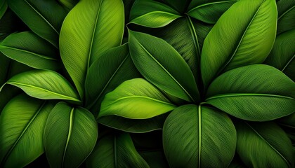 Green leaves texture background. Natural background and wallpaper