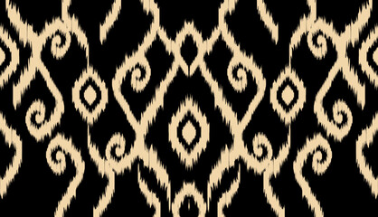 geometric ethnic vintage texture vector art design. textile fashion pattern line ikat seamless pattern and batik fabric texture asian background wallpaper geometry indian. Ethnic abstract ikat art .