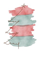 Abstract christmas bckground with empty space for greetings