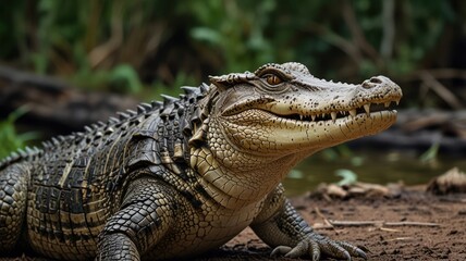 Fototapeta premium Crocodile in Water