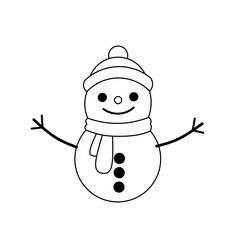 snowman with hat