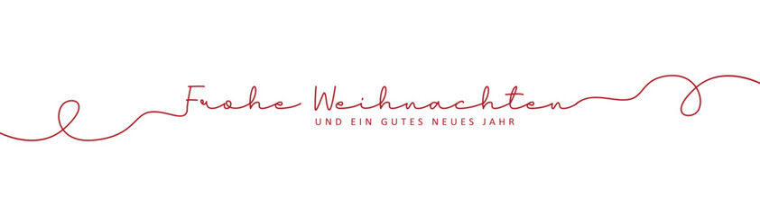 merry christmas banner typography isolated vector illustration