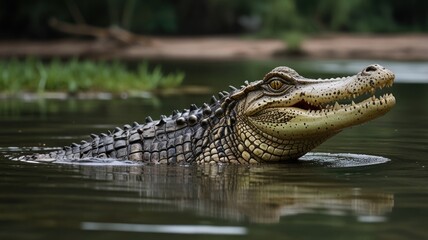 Fototapeta premium Crocodile in Water