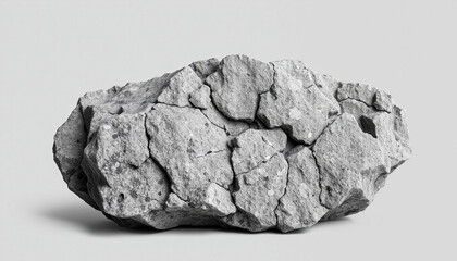 Obraz premium PNG ULTRA HD 8K Diorite Rock – Intricate Stone with Light and Dark Mineral Patterns, Textured Details, Isolated on Neutral Background, Ideal for Geology, Design, or Education