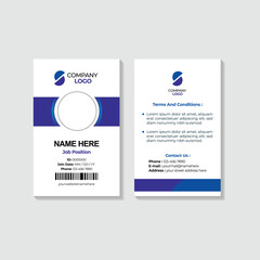 ID card design for employee
