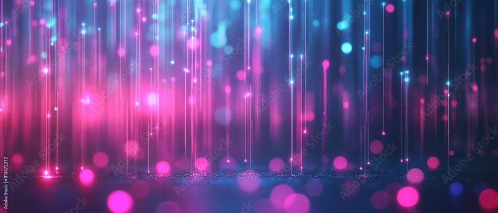 Aufkleber a vibrant abstract background with colorful lights and bokeh effects.