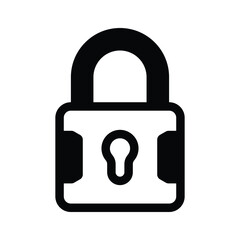 Security, privacy, well designed icon of padlock