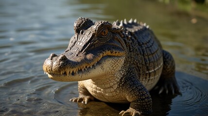 Obraz premium Crocodile in Water