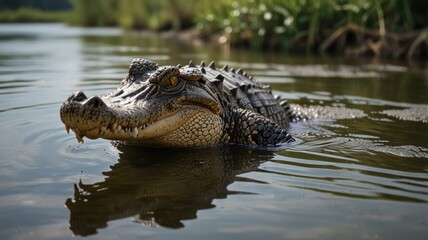 Fototapeta premium Crocodile in Water
