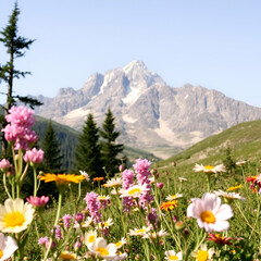 Fototapeta premium meadow with flowers