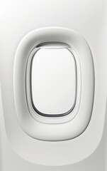 Fototapeta premium Stunning Airplane Window Photography Bright, HighResolution Product Shot with White Frame