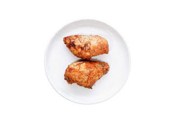 Grilled Chicken Breast Marinated in Pepper food on a white background
