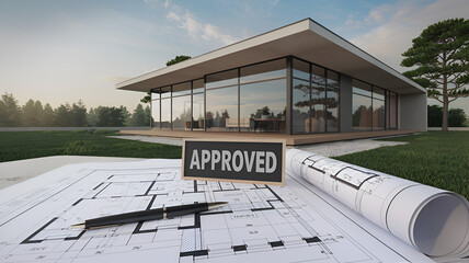 Approved Modern House Design Plans & Architectural Render