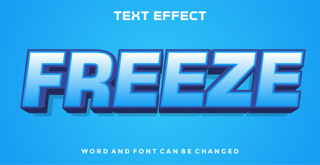 Freeze editable text effect