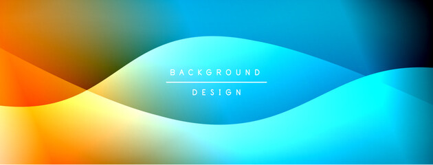 Bright rainbow style color gradient with curve round shape line background. Vector Illustration For Wallpaper, Banner, Illustration, landing page