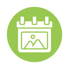 Painting Event  Vector Glyph Cricle Icon.Eps file 10