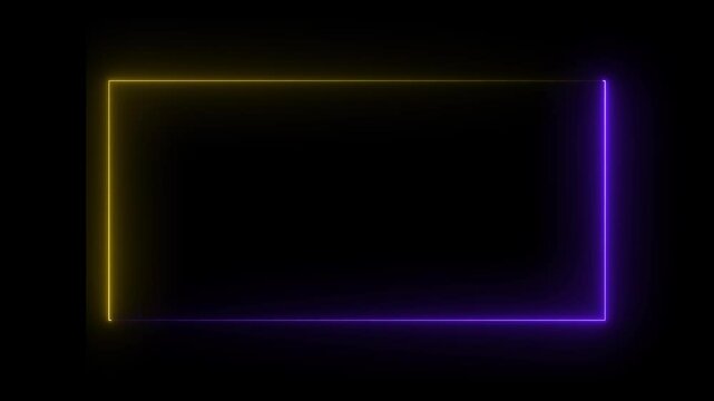 abstract beautiful glowing neon squire illustration background. abstract saber light frame pattern.
