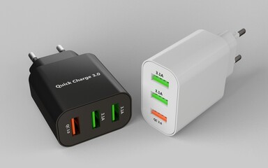 Phone Charger Quick Charge 3D model