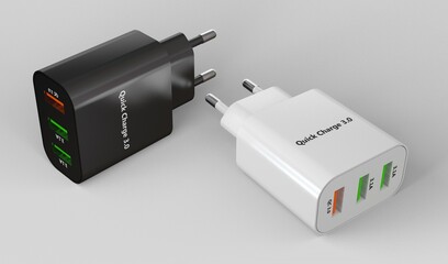 Phone Charger Quick Charge 3D model