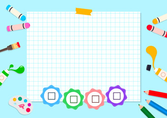 유아모집, 어린이 일러스트 배경 디자인