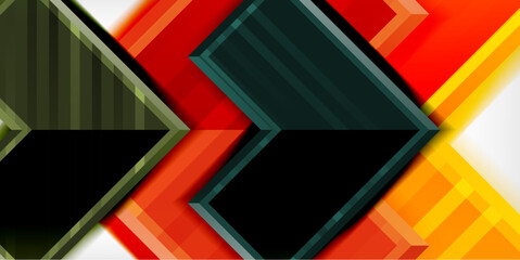 Arrow geometric abstract vector background. Vector Illustration For Wallpaper, Banner, Background, Card, Book Illustration, landing page