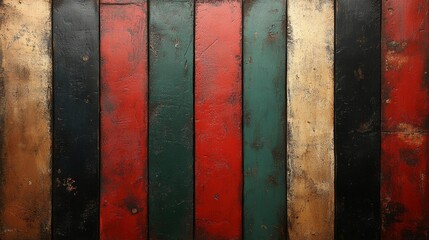 Bold Red and Green Stripes New Year Theme. Generative AI