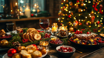 happy christmas dinner