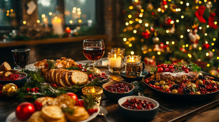 happy christmas dinner