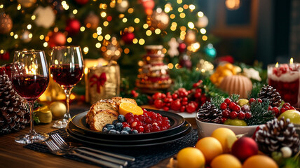 happy christmas dinner
