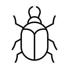 Beetle line icon