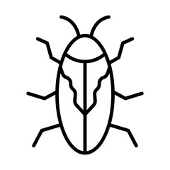 Cockroach line icon