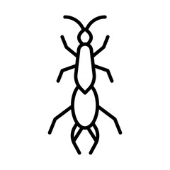 Earwig line icon