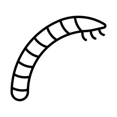 Insect Larva line icon