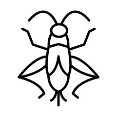 Insect Antenna line icon