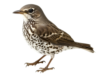 a bird standing on a white background