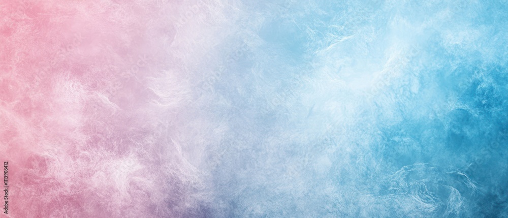 Poster a soft gradient of pink and blue hues with a smoky texture, creating a calming atmosphere.
