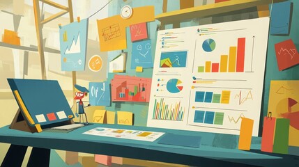 Engaging 2D Cartoon Infographics in an Activity Setting