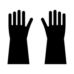 Gardening Gloves glyph icon