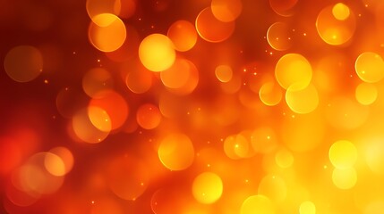 Fototapeta premium Abstract orange and yellow bokeh background.