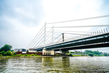View of the surrounding area at the harbor in Duisburg.
Industrial port on the Ruhr.