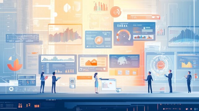 Engaging Fantasy Infographic Illustration with Data Visuals