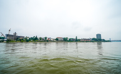 View of the surrounding area at the harbor in Duisburg.
Industrial port on the Ruhr.