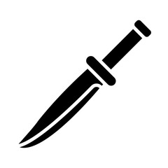 Survival Knife glyph icon